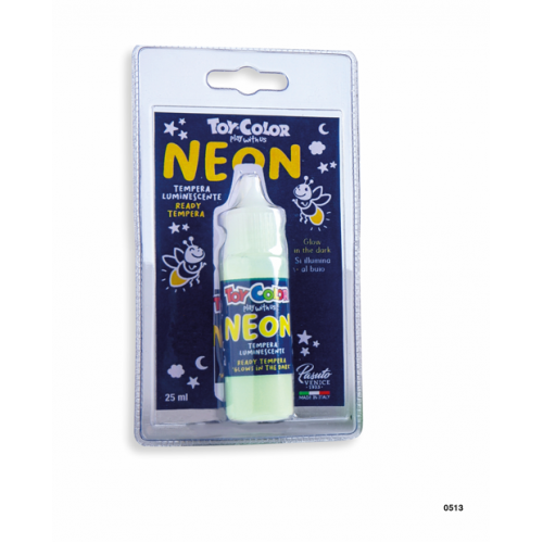 Tempera paints Toy Color, 100 ml. (neon white)