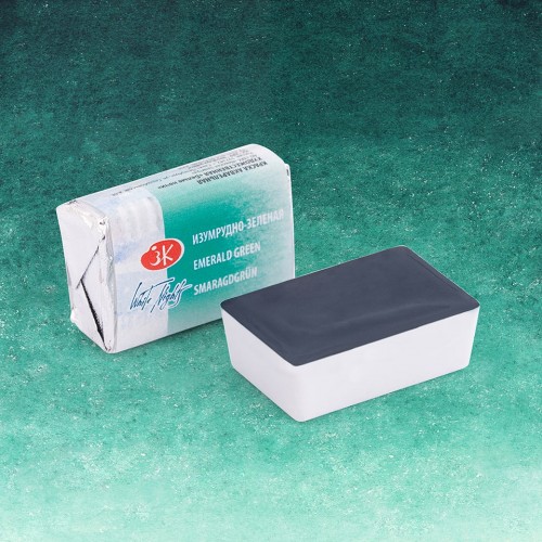 Акварельная краска Белые ночи, Изумрудно-зелёная Nr 713, 2,5 мл.