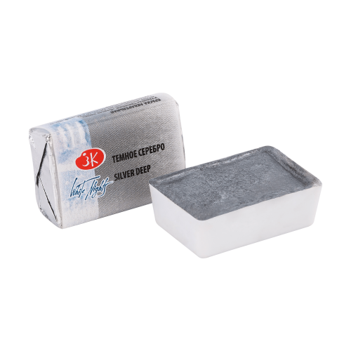 Акварельная краска Белые ночи, Тёмное серебро Nr 962, 2,5 мл.