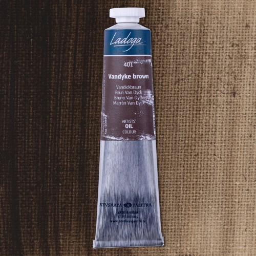 Ladoga oil paint, Van-Dik brown №401,  46 ml.