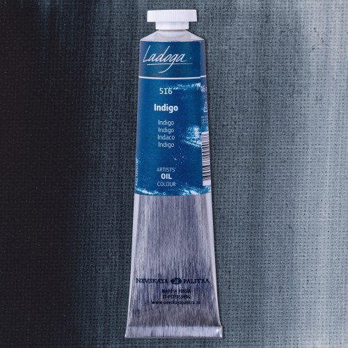 Масляная краска Ладога, Индиго №516, 46 мл.