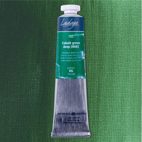 Ladoga oil paint, Cobalt green dark №705, 46 ml.
