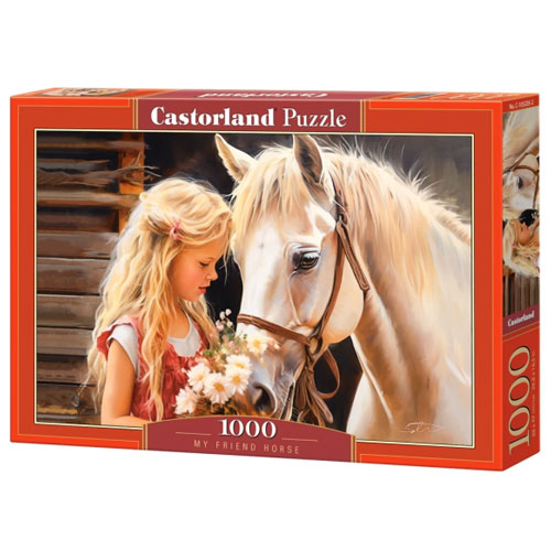Пазл "Девочка и лошадь", Castorland (1000 элементов)