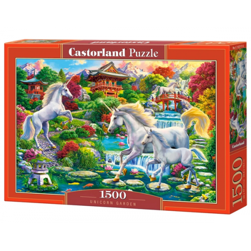 Puzzle "Unicorns in the garden", Castorland (1500 pcs.)