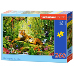 Puzzle "Tiger-king", Castorland (260 pcs.)