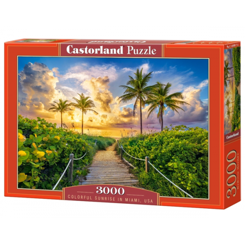 Puzzle "Colourful sunrise in Miami", Castorland (3000 pieces)