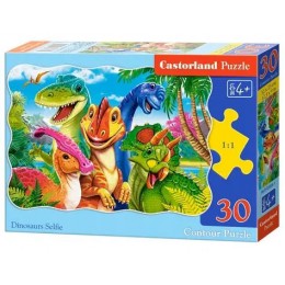 Пазл «Селфи милых динозавров», Castorland (30 элементов) 