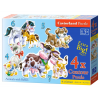 Puzzle "Animals - Mothers and their babies", Castorland (4 in 1)