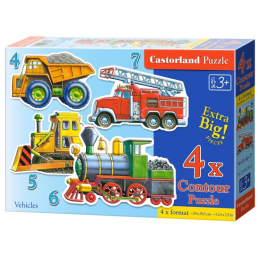 Puzzle "Vehicles ", Castorland (4 in 1)