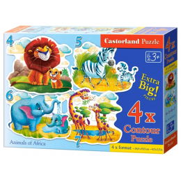 Puzzle "Africa animals ", Castorland (4 in 1)