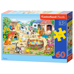 Puzzle "On farm". Castorland (60 pcs.)