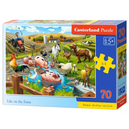 Puzzle "On farm". Castorland ( 70 pcs.)