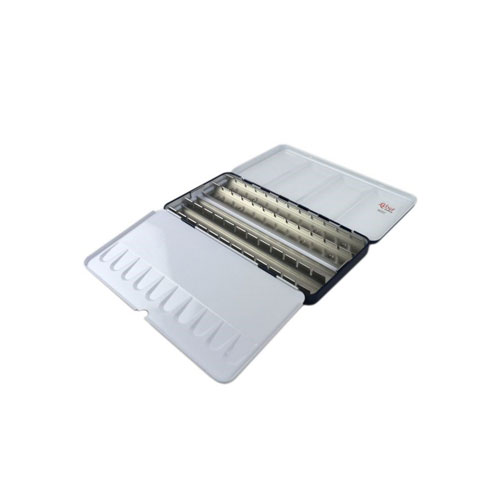 Пенал для акварели на 28 кювет с палитрой, Rosa Gallery, металлический