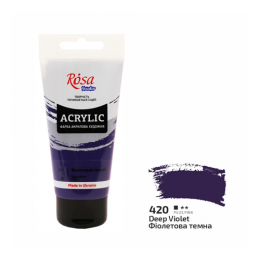 Acrylic paint ROSA Studio, Violet dark No. 420, 75 ml.