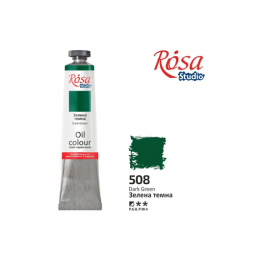 Eļļas krāsa ROSA Studio, Tumši zaļa №508, 60 ml.