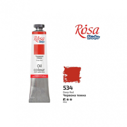Eļļas krāsa ROSA Studio, Tumši sarkans №534, 60 ml.
