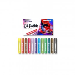 Oil pastels PENMATE, 12 colors