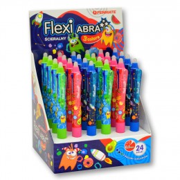 Flexi Abra, Pildspalva ar dzēšgumiju (monstriks), 3 krāsas