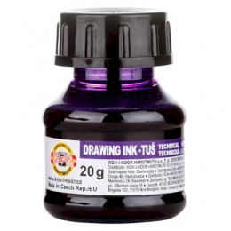 Tuša KOH-I-NOOR, violeta, 20 ml.