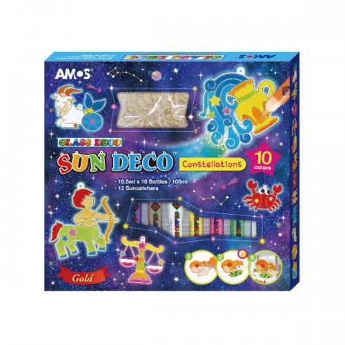 AMOS Витражные краски (Гороскоп), 10х10,5мл