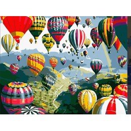 Painting by numbers "Balloons" 40x50 cm