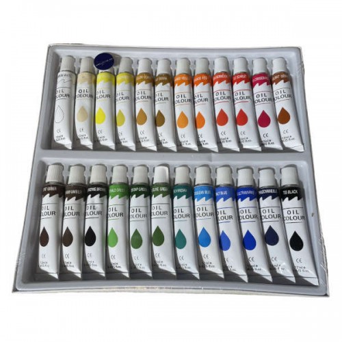 Oil paints OIL COLOR, 24x12 ml.