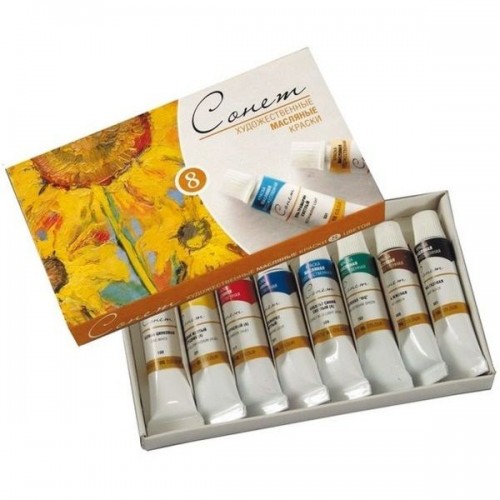 Масляные краски Сонет, 8x10 мл.