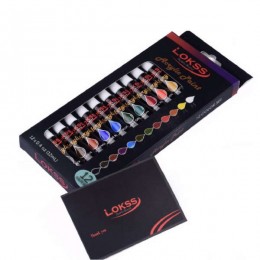 LOKSS acrylic paints, 12x12 ml.