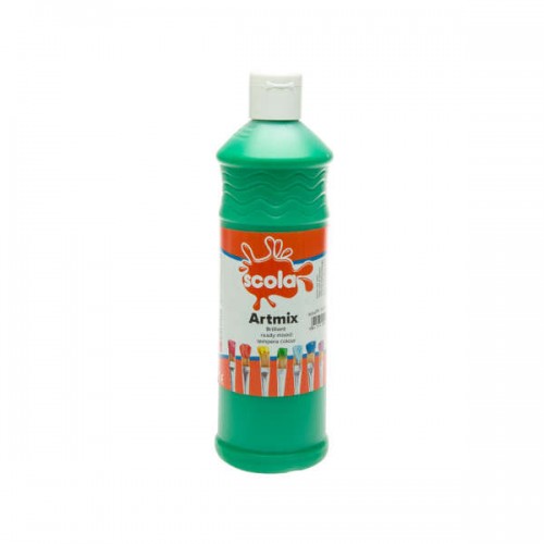 Темперные краски SCOLA ARTMIX GREEN, 600 мл.