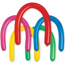 Gemar modelling balloons 100 pcs, colour mix (Ø 8x130cm)