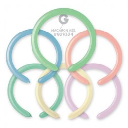 Gemar modelling balloons 100 pcs, colour mix, pastel (Ø 5x150cm)