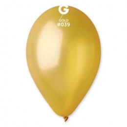 Gold balloons Ø 26 cm, set of 100 pieces 