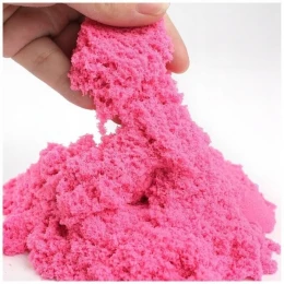 Kinētiskā smiltis ar kustīgām Smilšu veidnēm 0,5 kg ( rozā) + papildu veidņu komplekts kā dāvana
